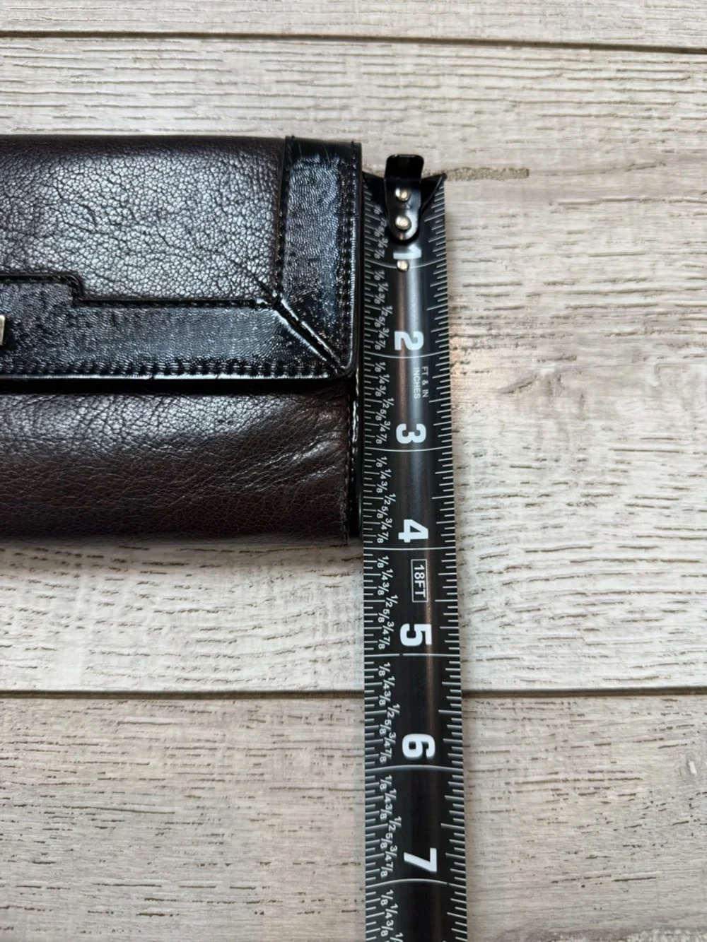 Kate Spade Black Leather Wallet Clutch – Snap Closure, Card Slots, Zip Coin